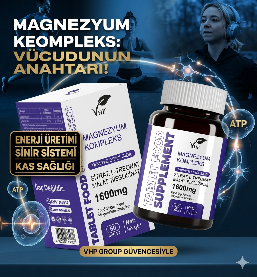 Hücrelerin Enerji Kaynağı: MAGNESIUM Kompleks ve Faydaları