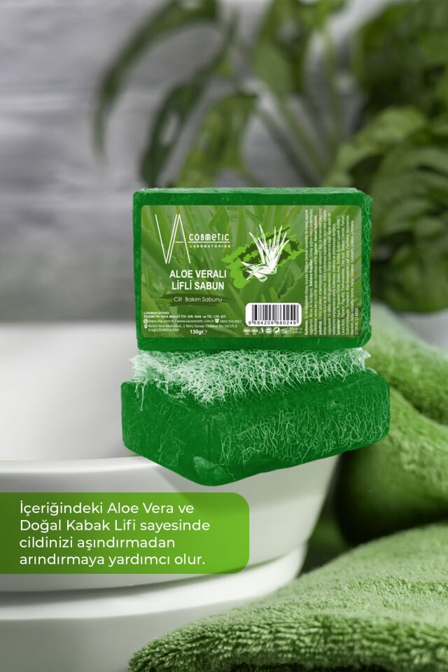 VA COSMETIC ALOE VERALI LİFLİ SABUN