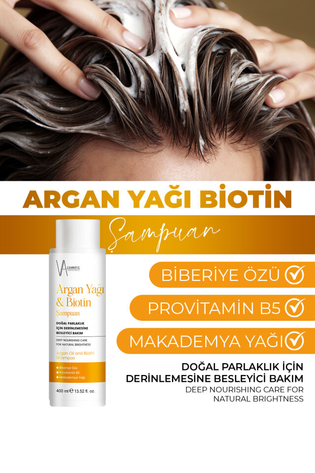 VA COSMETIC ARGAN BIOTIN ŞAMPUAN 400 ML