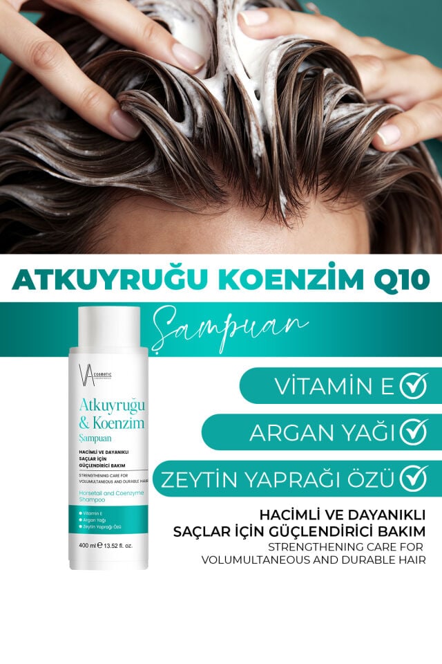 VA COSMETIC AT KUYRUĞU COENZYME Q10 ŞAMPUAN 400 ML