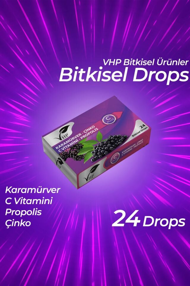 VHP KARAMÜRVER ÇİNKO BİTKİSEL DROPS 24 LÜ