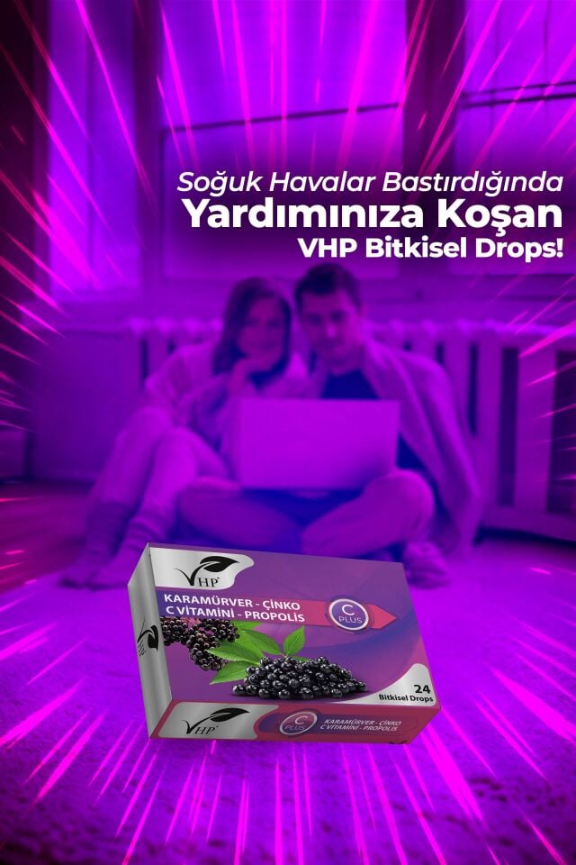 VHP KARAMÜRVER ÇİNKO BİTKİSEL DROPS 24 LÜ