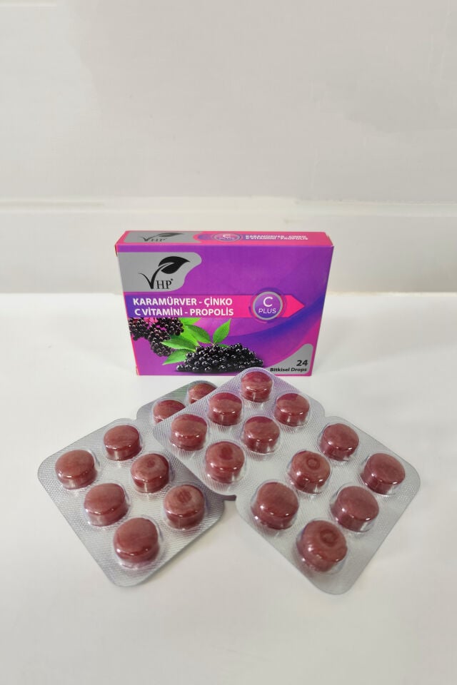 VHP KARAMÜRVER ÇİNKO BİTKİSEL DROPS 24 LÜ