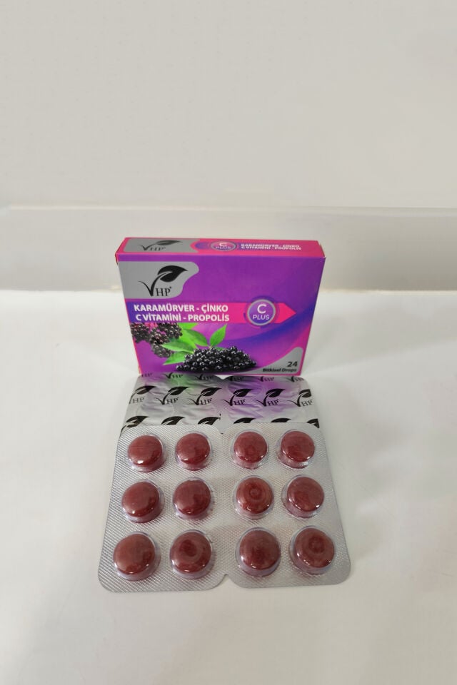 VHP KARAMÜRVER ÇİNKO BİTKİSEL DROPS 24 LÜ