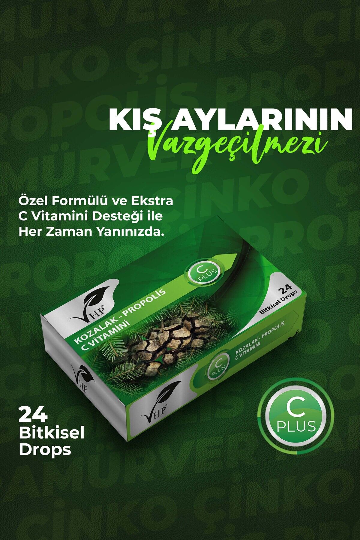VHP KOZALAK PROPOLİS BİTKİSEL DROPS 24 LÜ