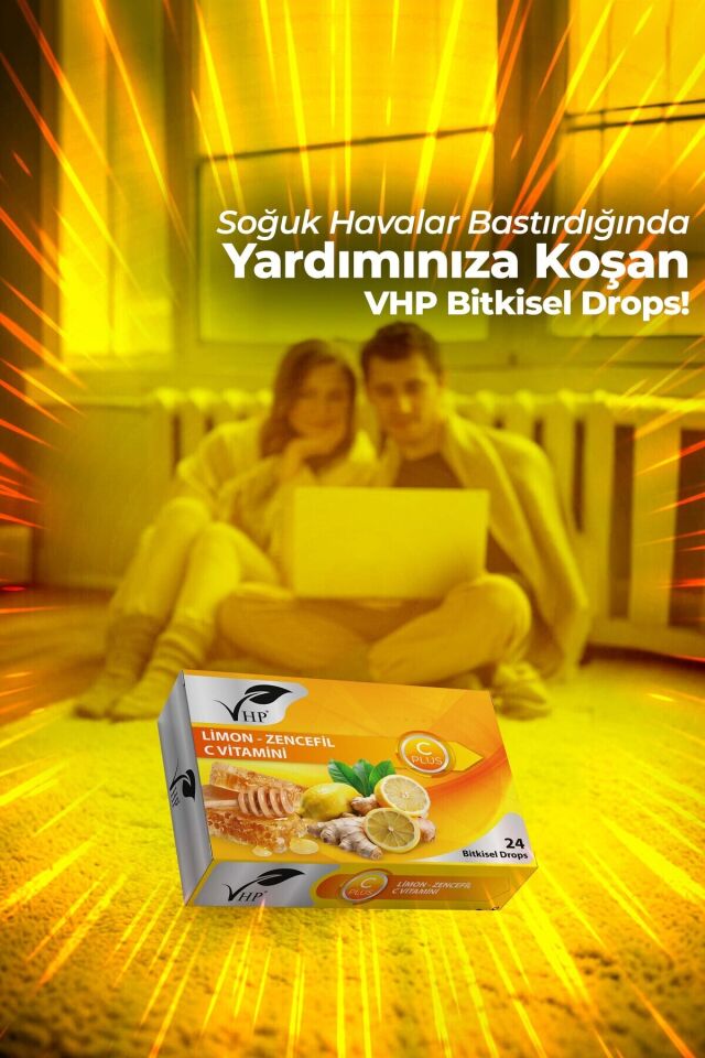 VHP LİMON ZENCEFİL BİTKİSEL DROPS 24 LÜ