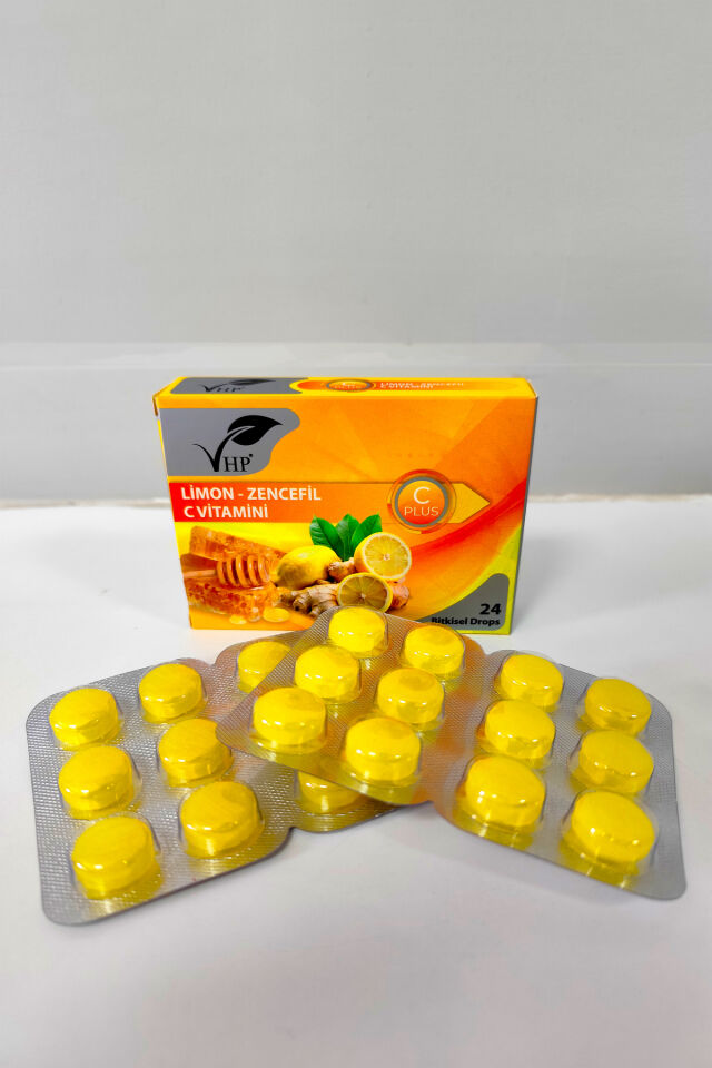 VHP LİMON ZENCEFİL BİTKİSEL DROPS 24 LÜ