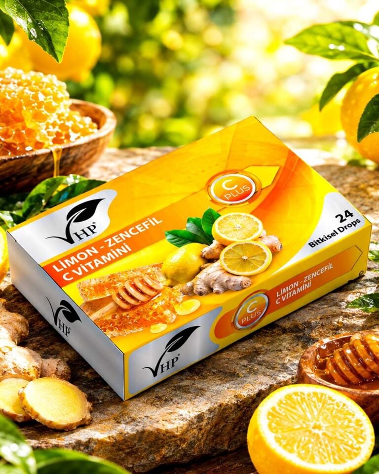 VHP LİMON ZENCEFİL BİTKİSEL DROPS 24 LÜ