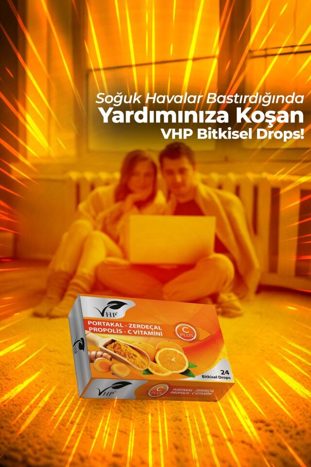 VHP PORTAKAL ZERDEÇAL BİTKİSEL DROPS 24 LÜ