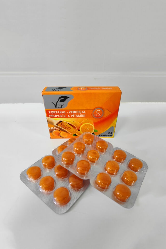 VHP PORTAKAL ZERDEÇAL BİTKİSEL DROPS 24 LÜ