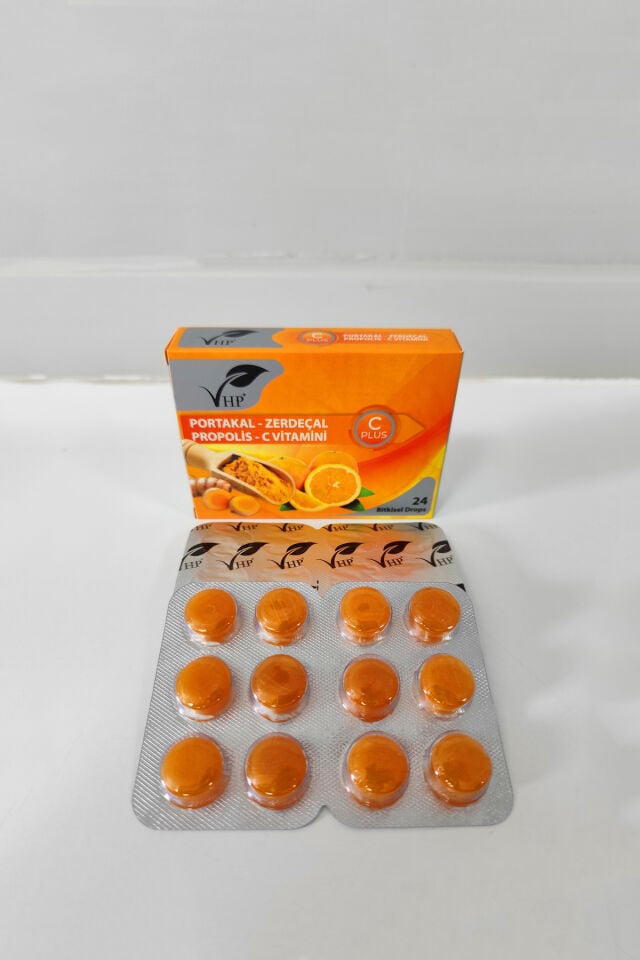 VHP PORTAKAL ZERDEÇAL BİTKİSEL DROPS 24 LÜ