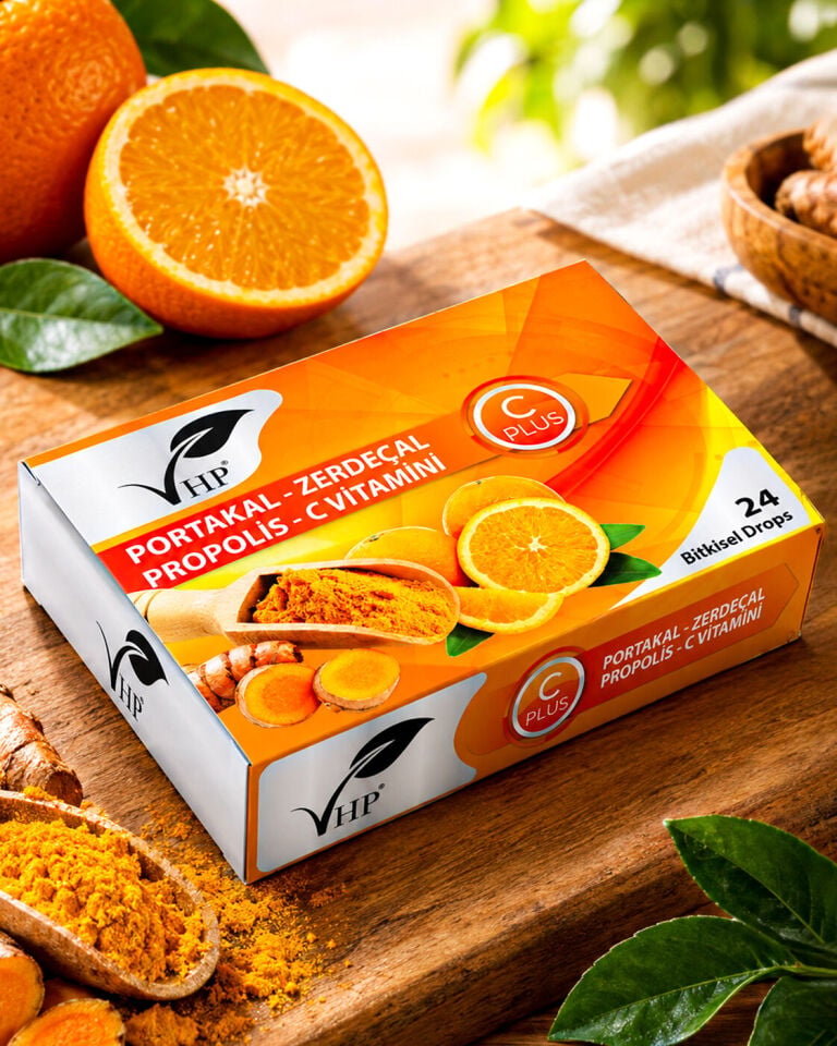 VHP PORTAKAL ZERDEÇAL BİTKİSEL DROPS 24 LÜ