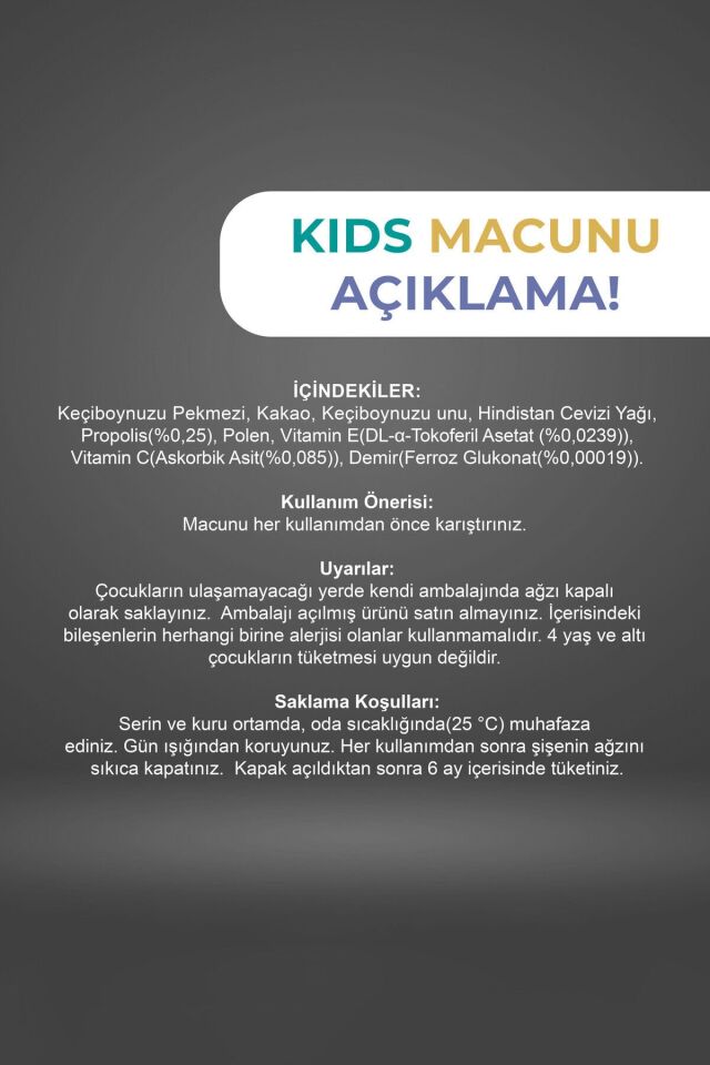 Kids Macun 230 gr