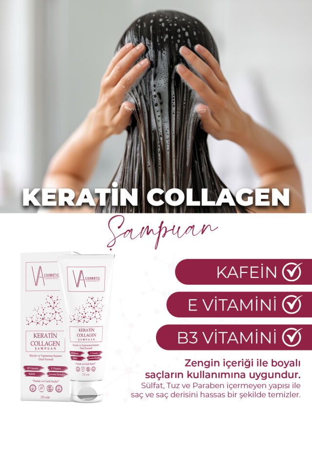VA COSMETIC KERATİN COLLAGEN ŞAMPUAN 400 ML