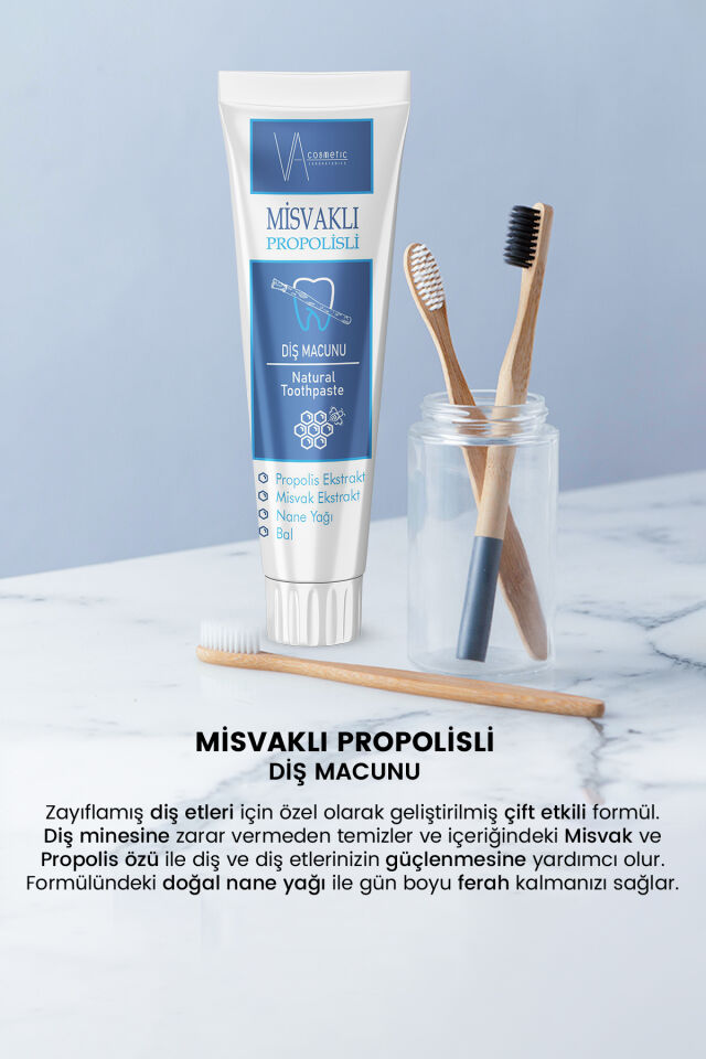 VA COSMETIC MİSVAKLI DİŞ MACUNU 100 ML