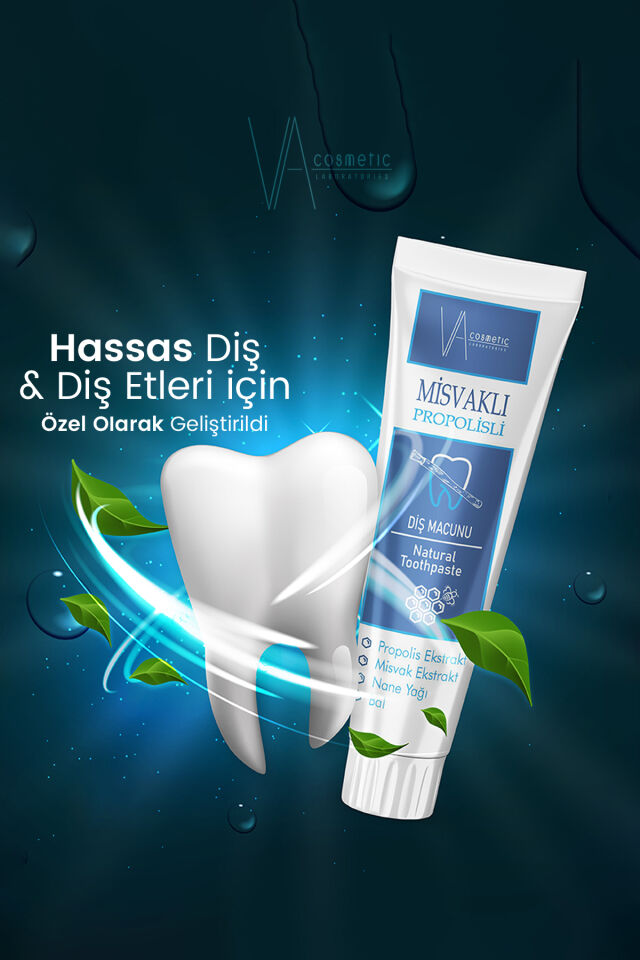 VA COSMETIC MİSVAKLI DİŞ MACUNU 100 ML
