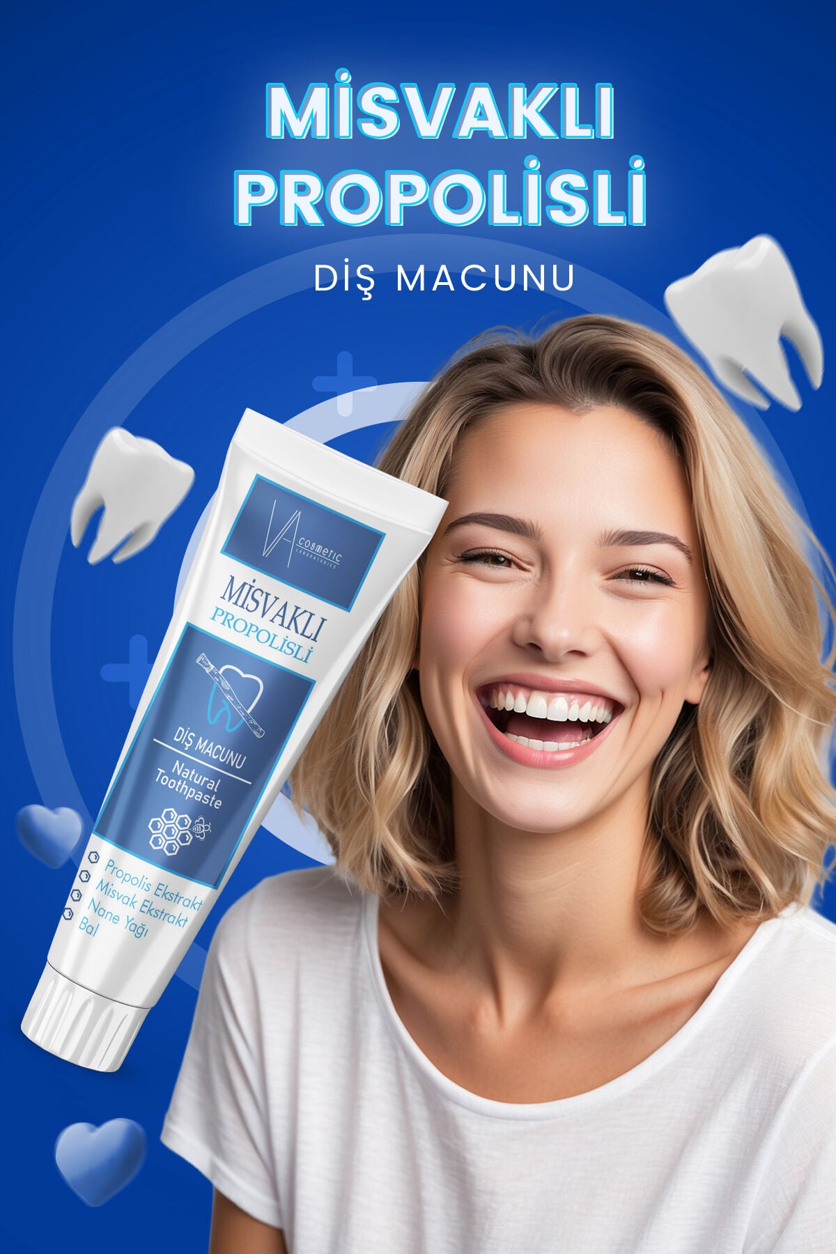VA COSMETIC MİSVAKLI DİŞ MACUNU 100 ML