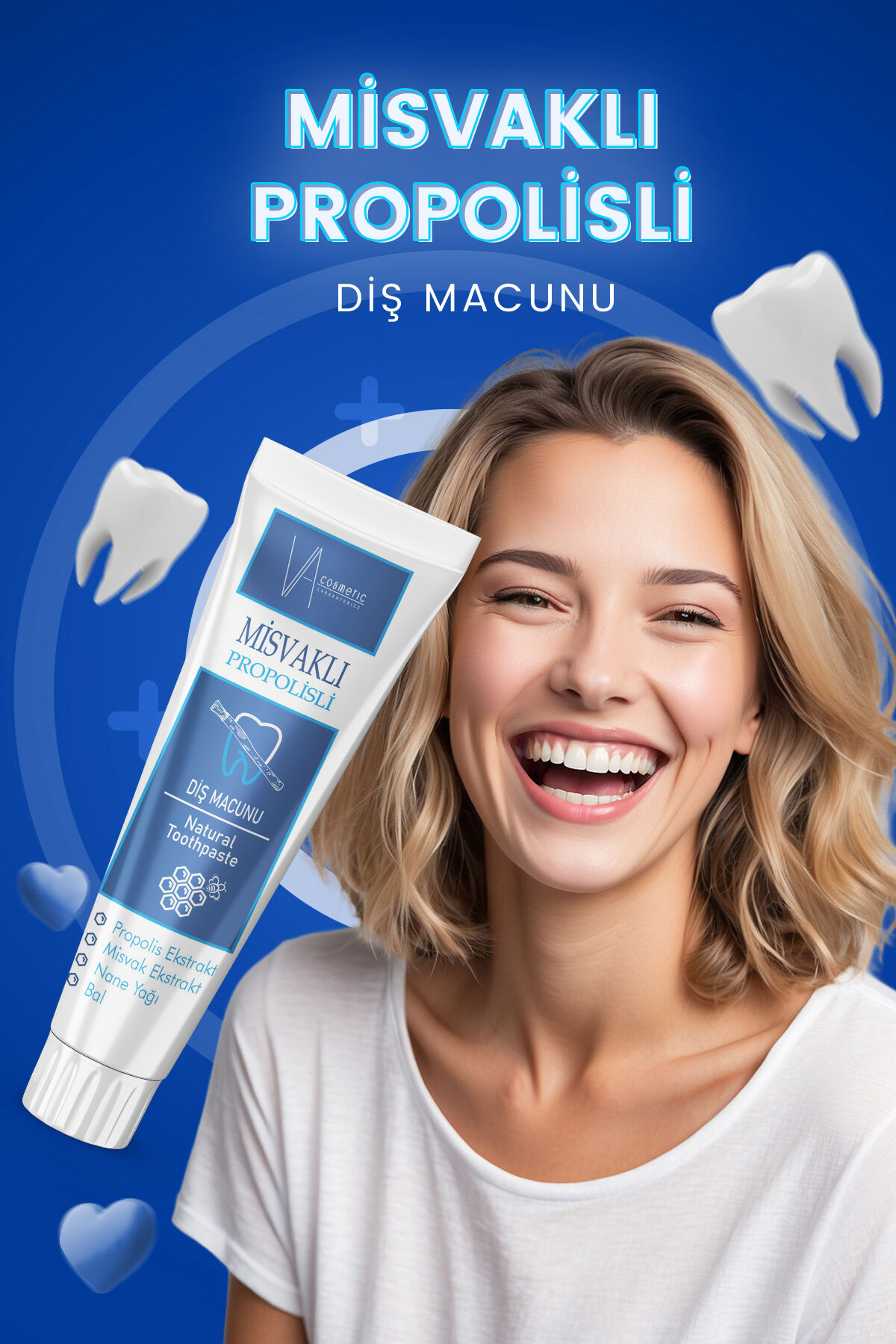VA COSMETIC MİSVAKLI DİŞ MACUNU 100 ML