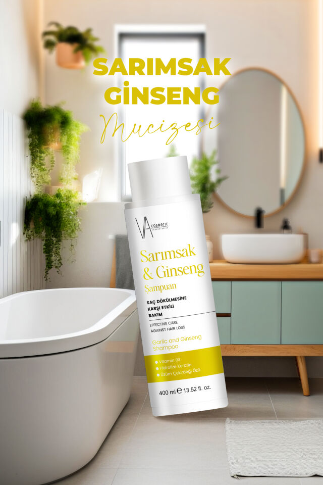VA COSMETIC SARIMSAK&GİNSENG ŞAMPUAN 400 ML