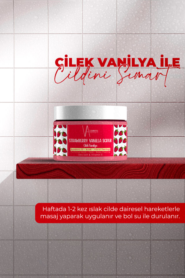 VA COSMETIC SCRUB ÇİLEK-VANİLYA 300 ML