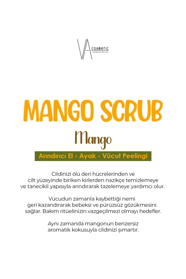 VA COSMETIC SCRUB MANGO 300 ML