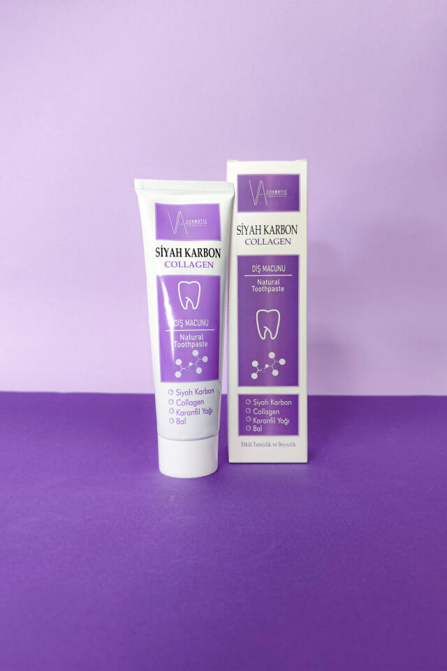 VA COSMETIC SİYAH KARBON DİŞ MACUNU 100ML