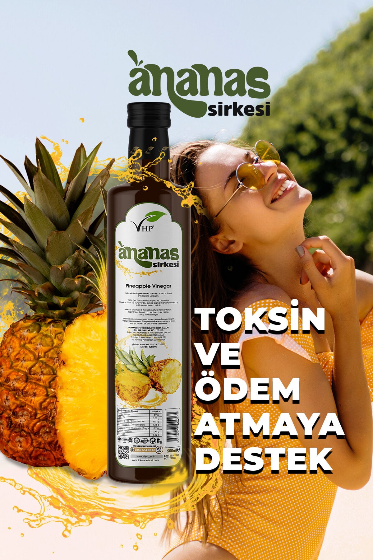 VHP ANANAS SİRKESİ 500 ML