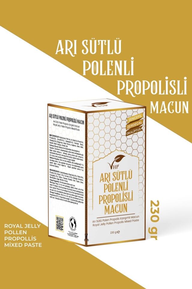 VHP ARI SÜTLÜ POLENLİ PROPOLİSLİ MACUN 230 GR