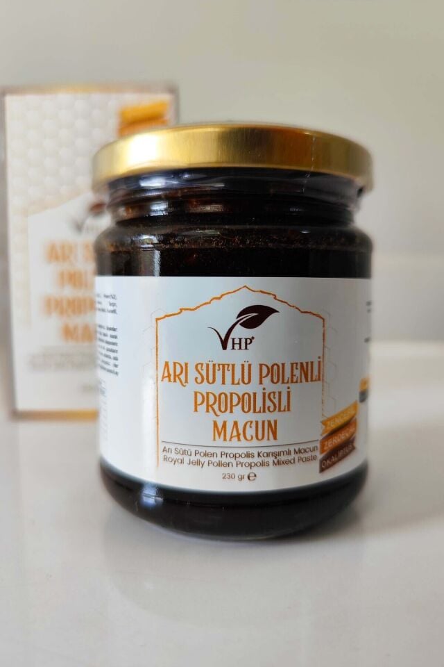 VHP ARI SÜTLÜ POLENLİ PROPOLİSLİ MACUN 230 GR