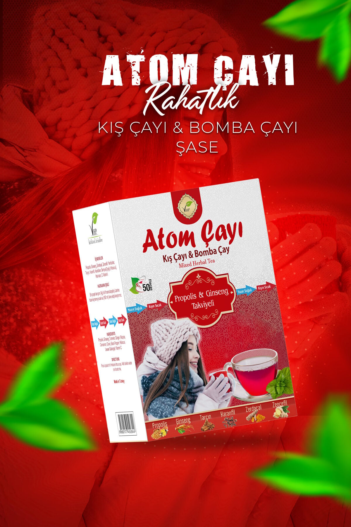 VHP ATOM ÇAYI ŞASE 50 Lİ