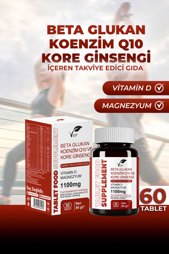 VHP BETA GLUKAN KOENZİMQ10 VE GİNSENG 60 TABLET