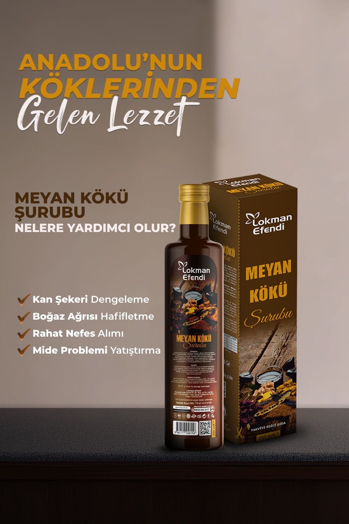 Meyan Kökü Şurubu 250 ml
