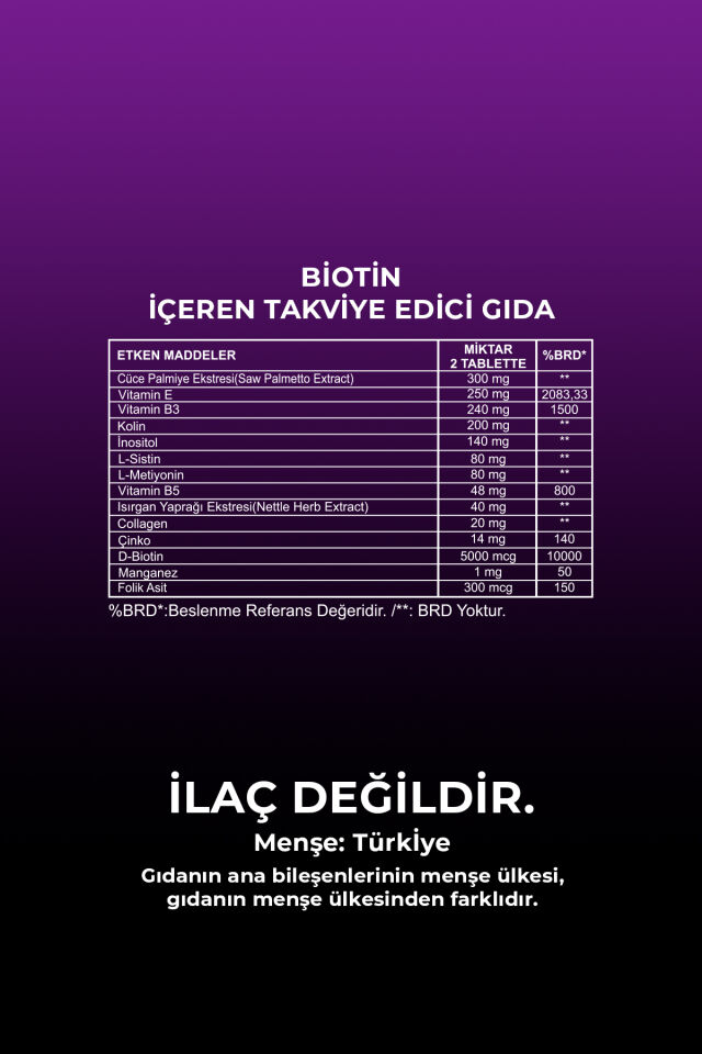 VHP BİOTİN 60 TABLET