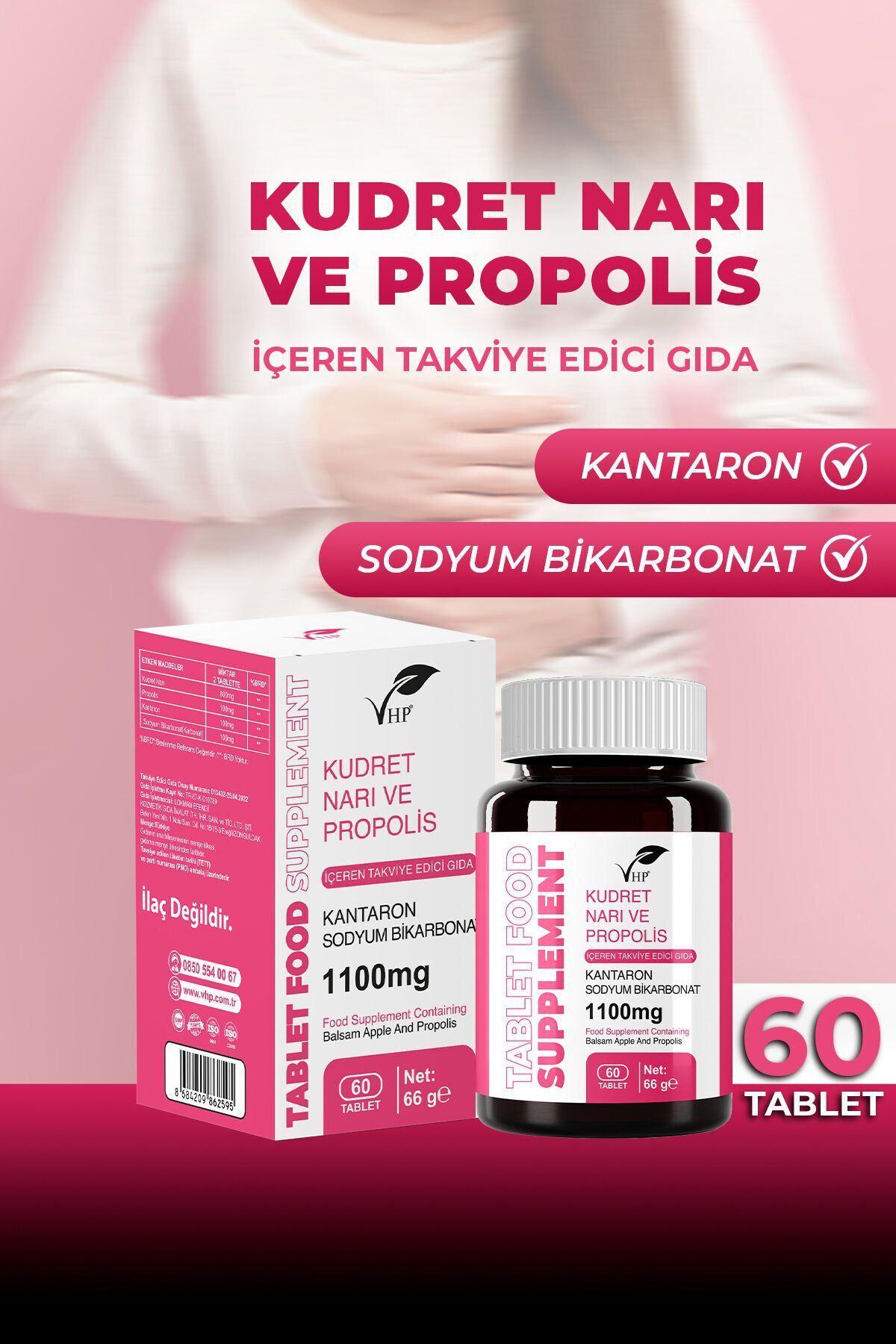 Kudret Narı Ve Propolis İçeren Takviye Edici Gıda 60 Tablet