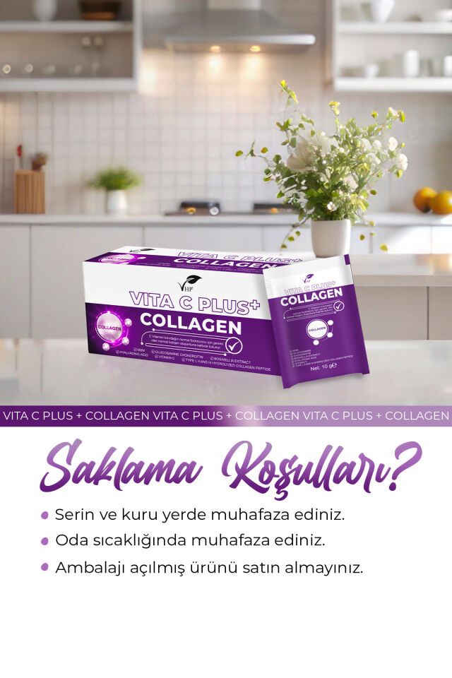 VHP COLLAGEN VITA C PLUS TAKVİYE EDİCİ GIDA 300 G