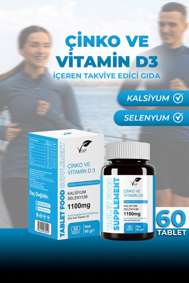 VHP ÇİNKO VE VİTAMİN D3 60 TABLET