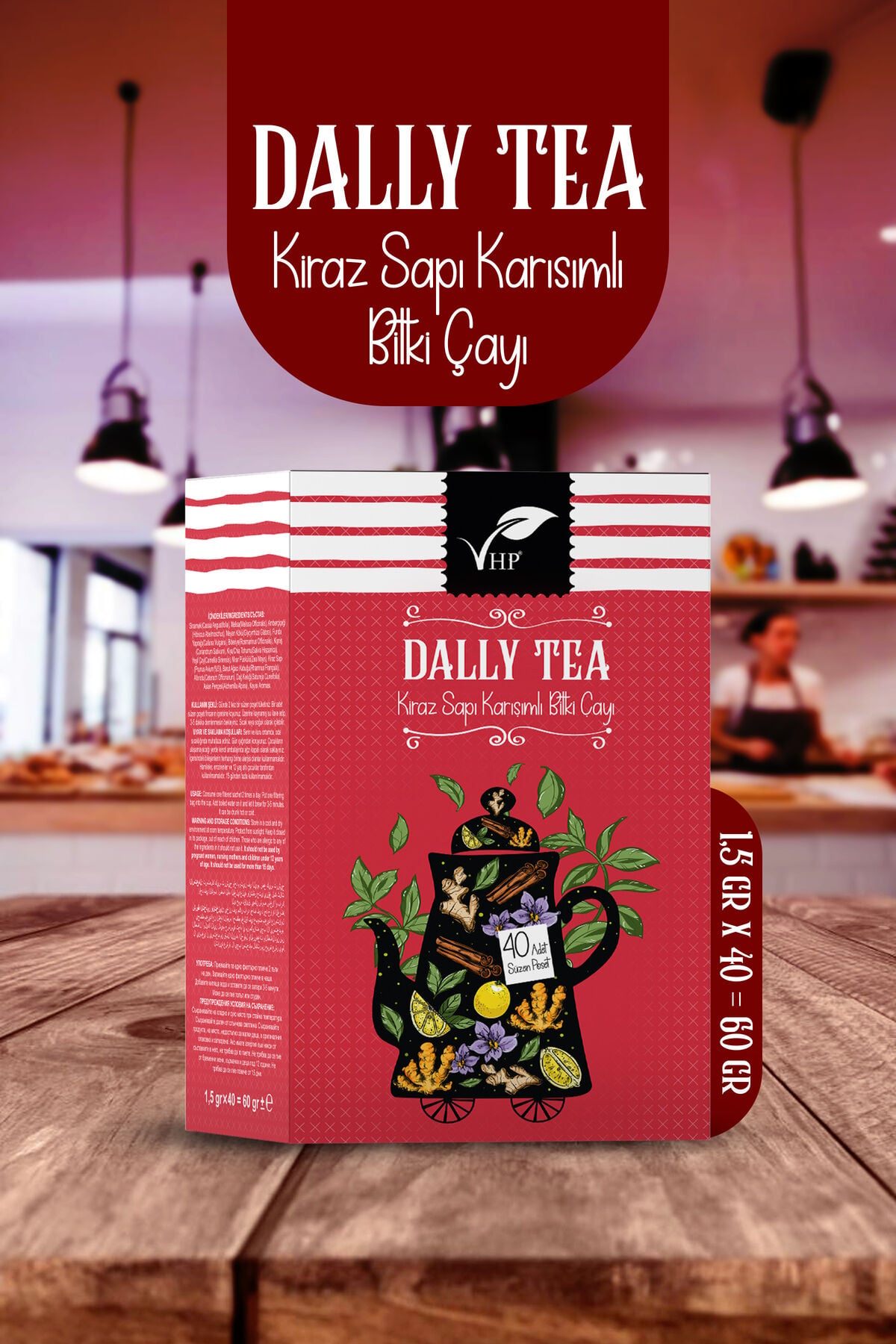 VHP DALLY TEA POŞET ÇAY 40 LI