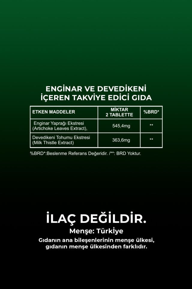 VHP ENGİNAR DEVEDİKENİ 60 TABLET