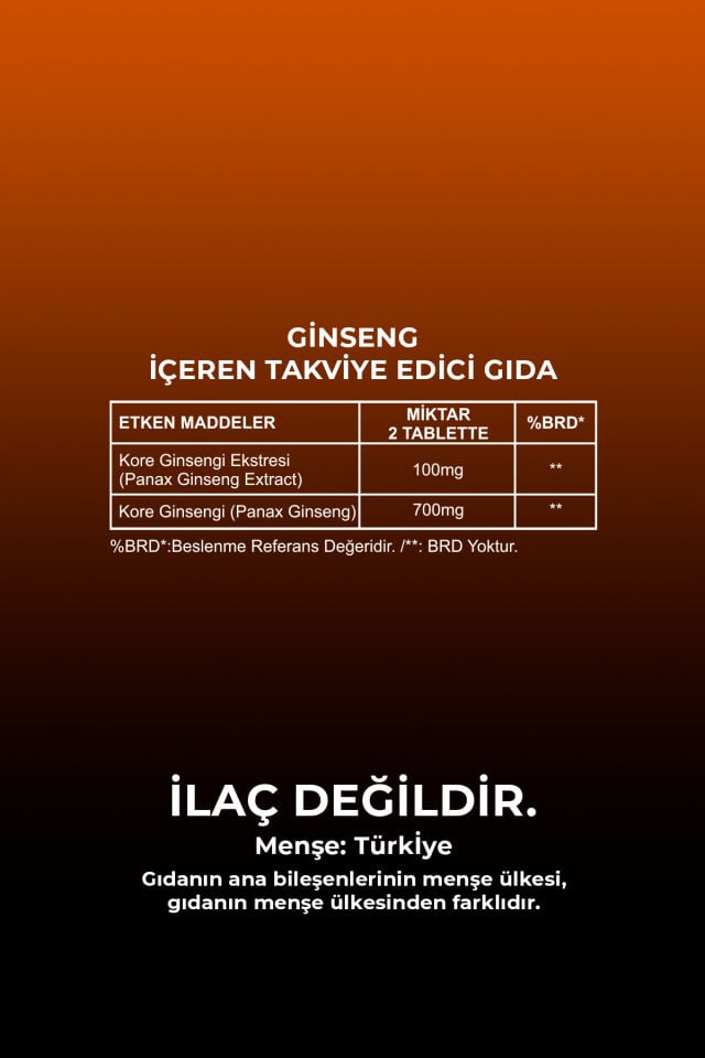 VHP GİNSENG 60 TABLET