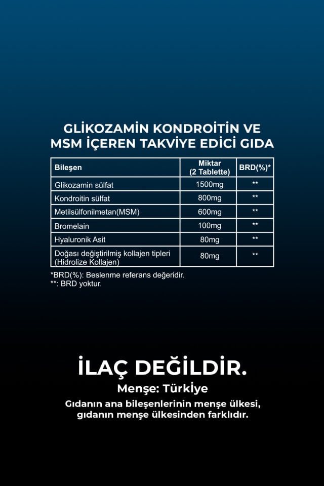 VHP GLUCOSAMİNE 60 TABLET
