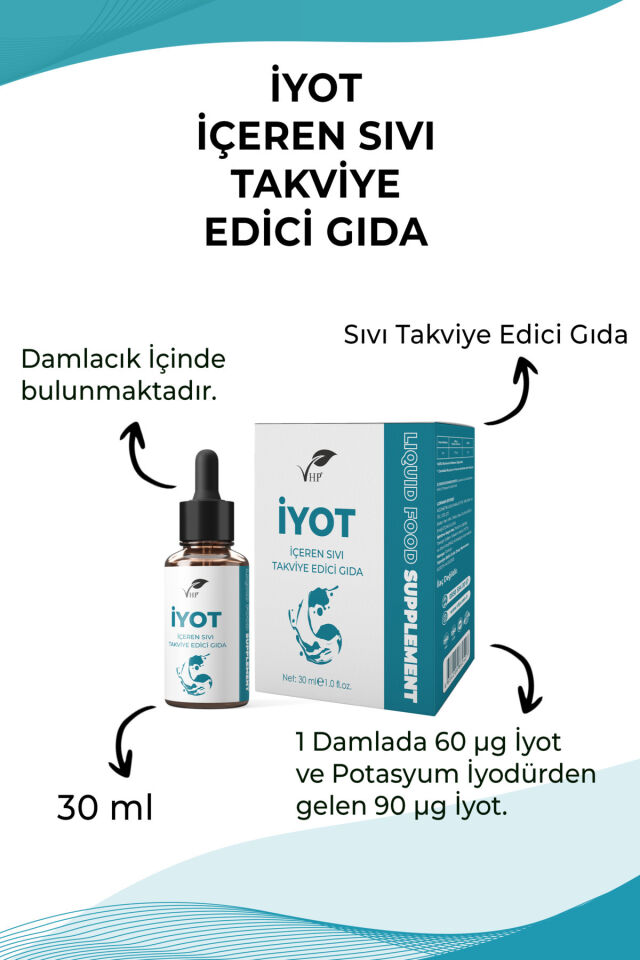 VHP İYOT İÇEREN SIVI GIDA TAKVİYESİ 30 ML