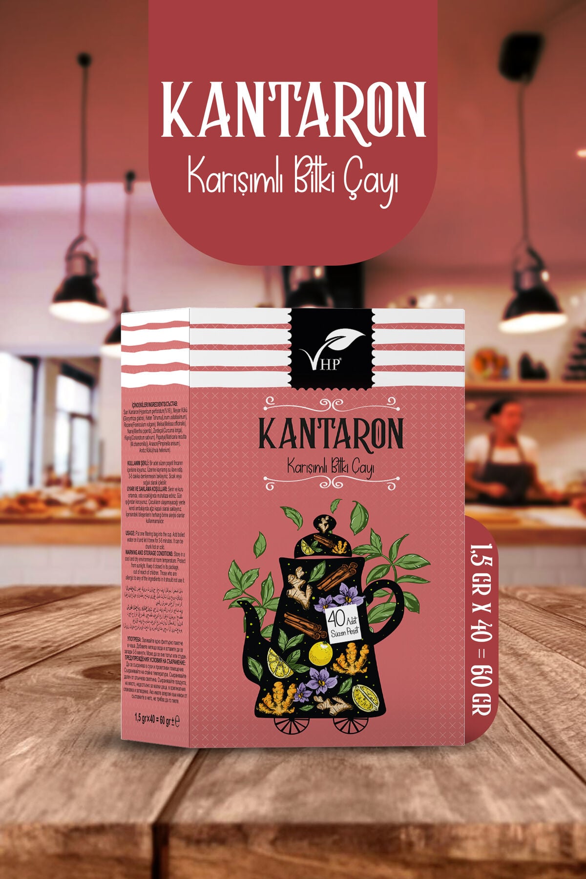 VHP KANTARONLU POŞET ÇAY 40 LI