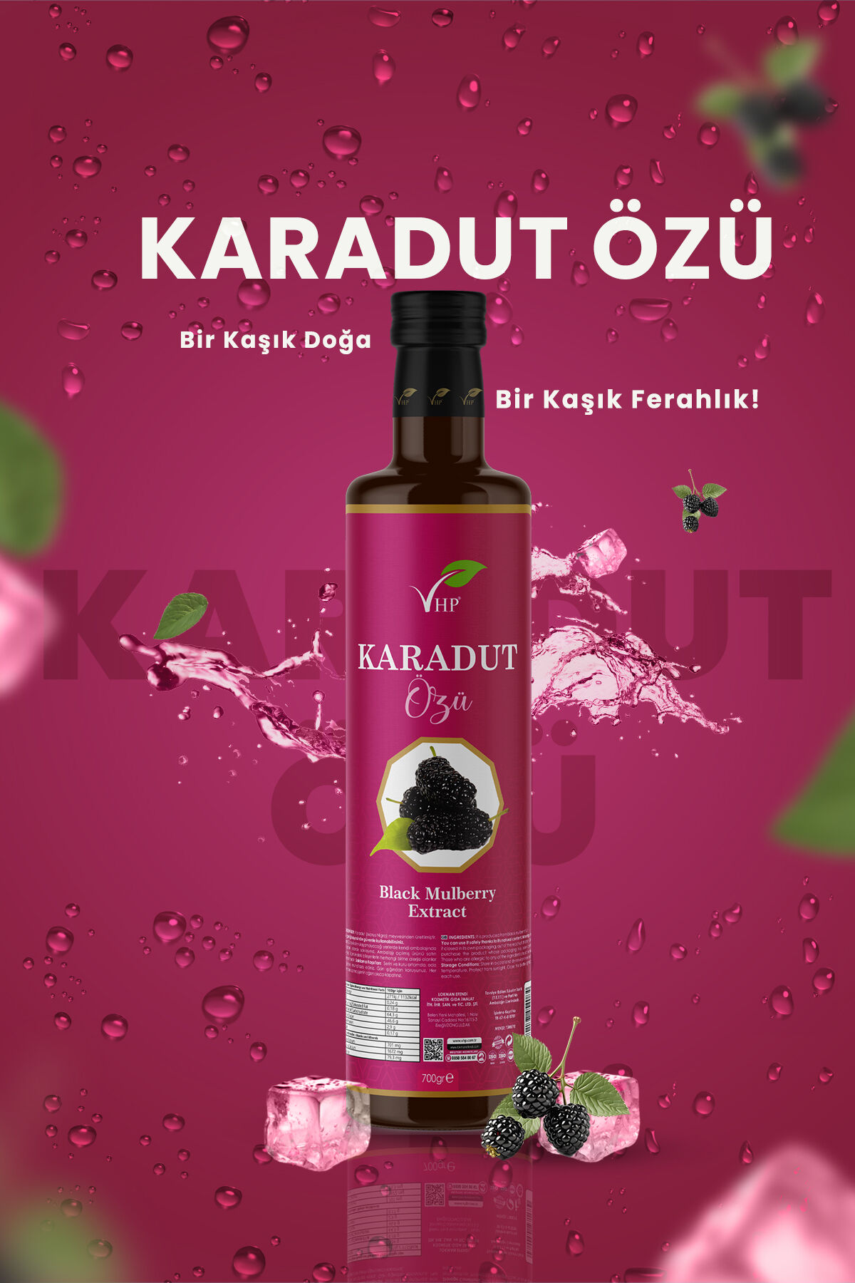 VHP KARADUT ÖZÜ KIRMIZI 700 GR