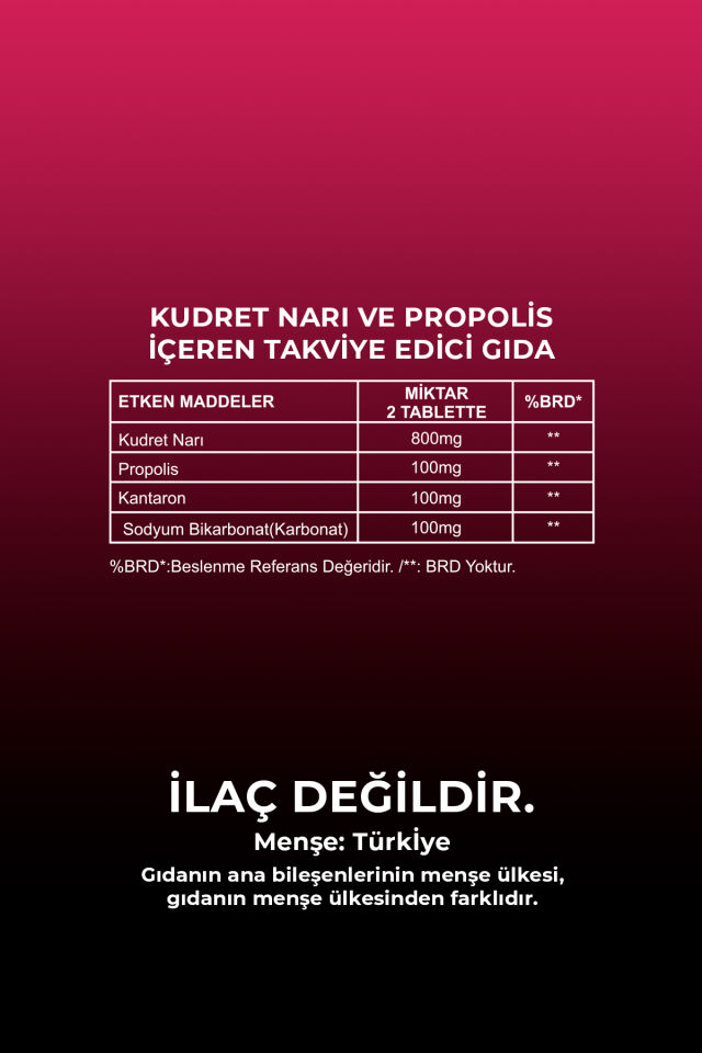 VHP KUDRET NARI PROPOLİS 60 TABLET