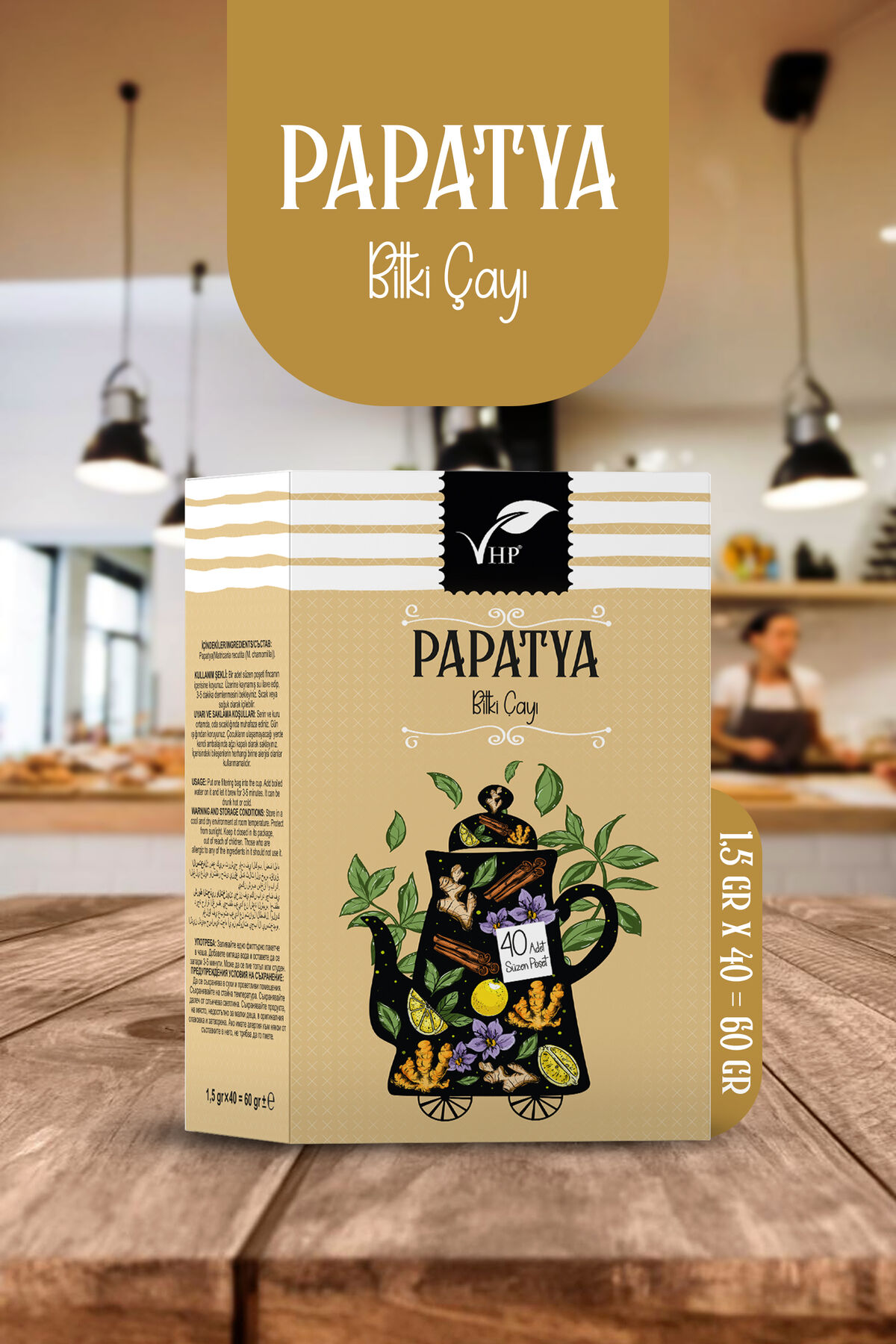 VHP PAPATYA POŞET ÇAY 40 LI