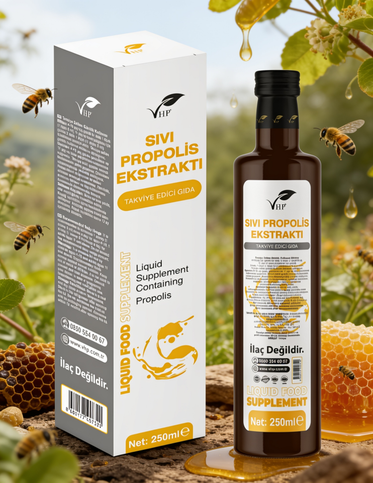 VHP PROPOLİS İÇEREN SIVI GIDA TAKVİYESİ 250ML