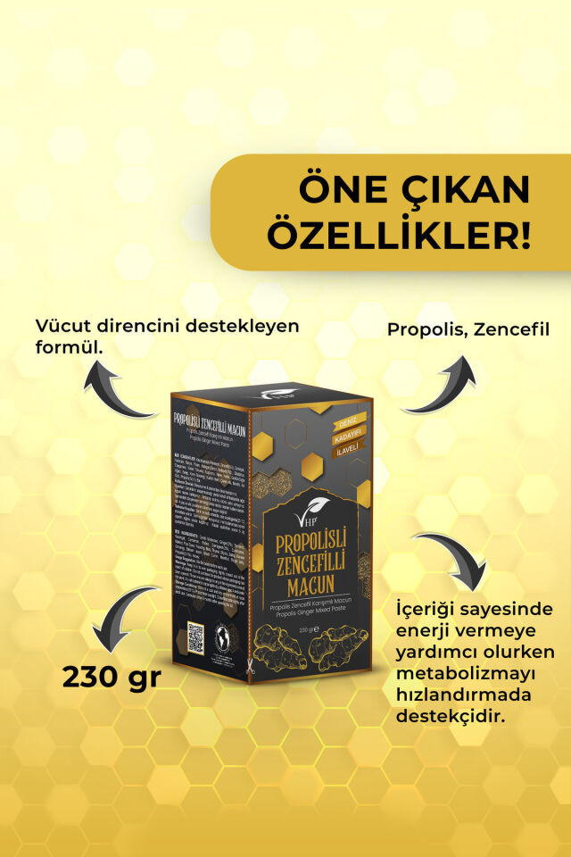 VHP PROPOLİSLİ ZENCEFİLLİ MACUN 230 GR
