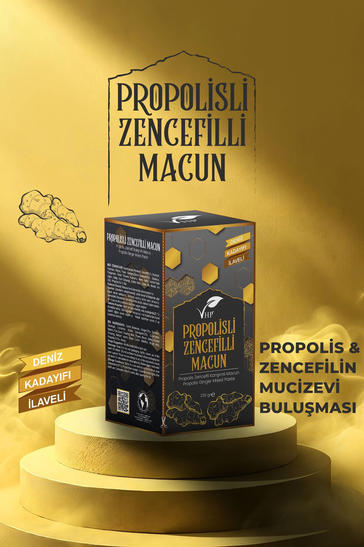 VHP PROPOLİSLİ ZENCEFİLLİ MACUN 230 GR