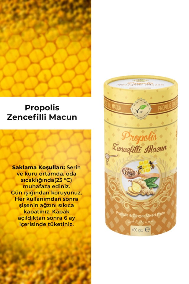 VHP PROPOLİSLİ ZENCEFİLLİ MACUN 400 GR