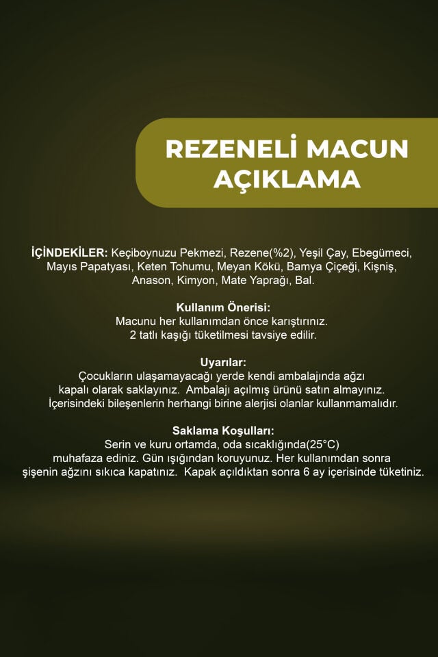VHP REZENELİ MACUN 230 GR